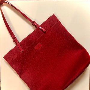 Gorgeous MICHAEL Michael Kors Red Fabric Purse